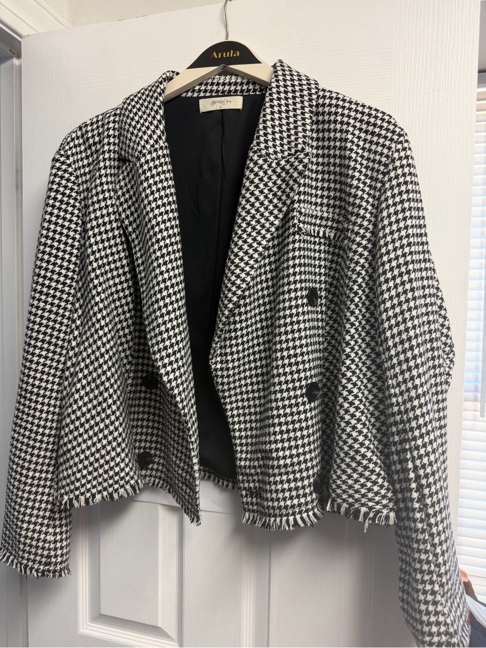 Black and White Blazer Jacket